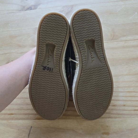 Clarks Narrative Azella Prosper Soft Cushion Blue Low Top Espadrille Sneakers - Picture 6 of 7
